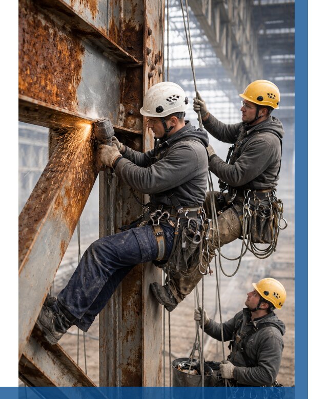 Зачистка металла от ржавчины в Киржаче от 361 р. | ВЫСОТНИК-Крж