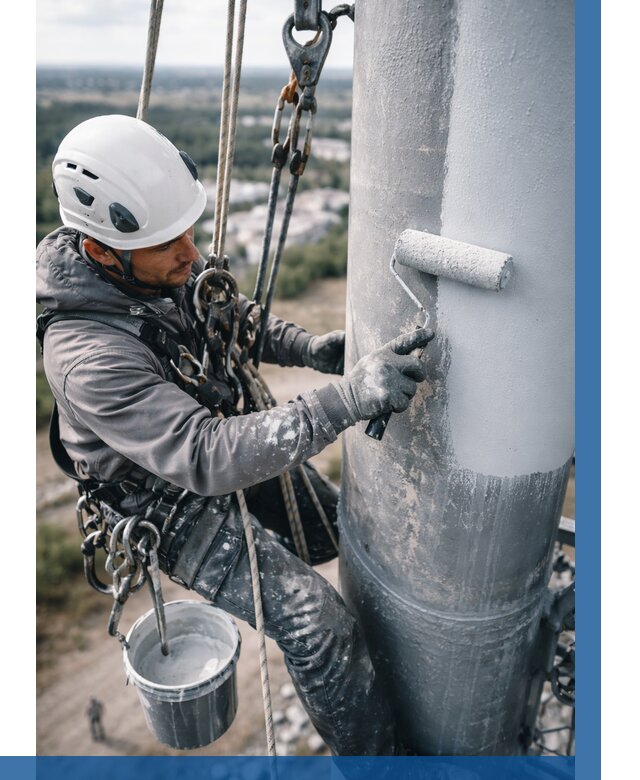 Покраска мачт связи под ключ в Киржаче от 876 р. | ВЫСОТНИК-Крж