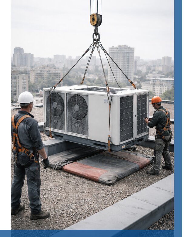 Подъем груза на крышу в Киржаче от 5155 р. | ВЫСОТНИК-Крж заказать