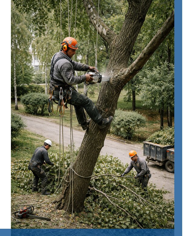 Кронирование деревьев в Киржаче от 6702 р. | ВЫСОТНИК-Крж