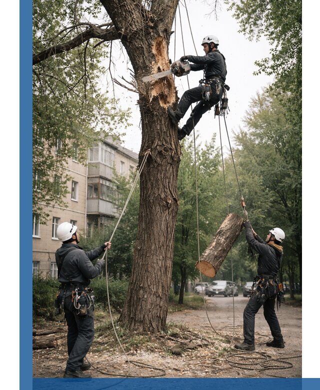 Срочное удаление аварийных деревьев в Киржаче с гарантией безопасности