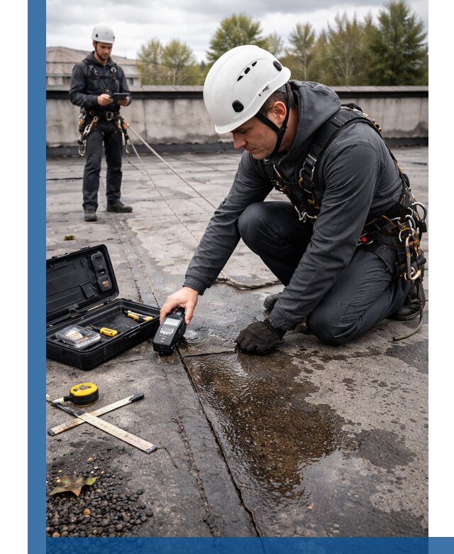 Обследование кровли на протечки и выявление дефектов в Киржаче