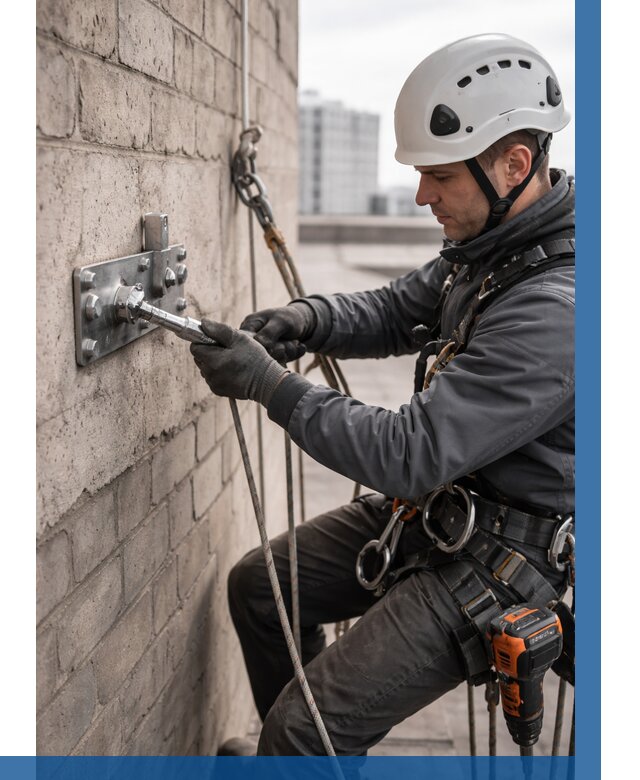 Установка анкерных точек в Киржаче от 3609 р. | ВЫСОТНИК-Крж